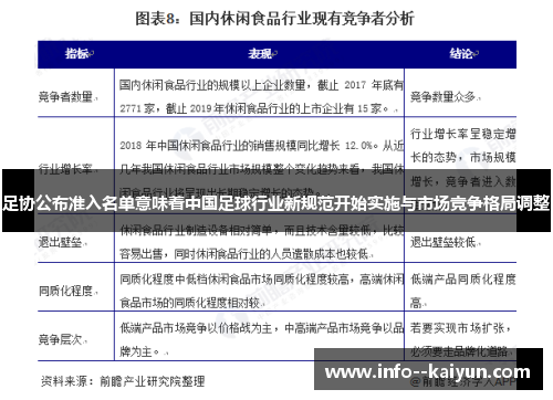 足协公布准入名单意味着中国足球行业新规范开始实施与市场竞争格局调整 足协公布准入名单意味着中国足球行业新规范开始实施与市场竞争格局调整